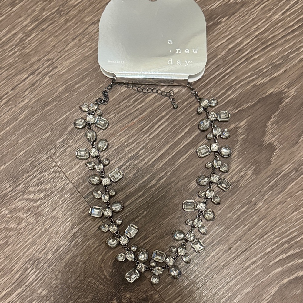 a new day Crystal Vine Silver-Tone Necklace
